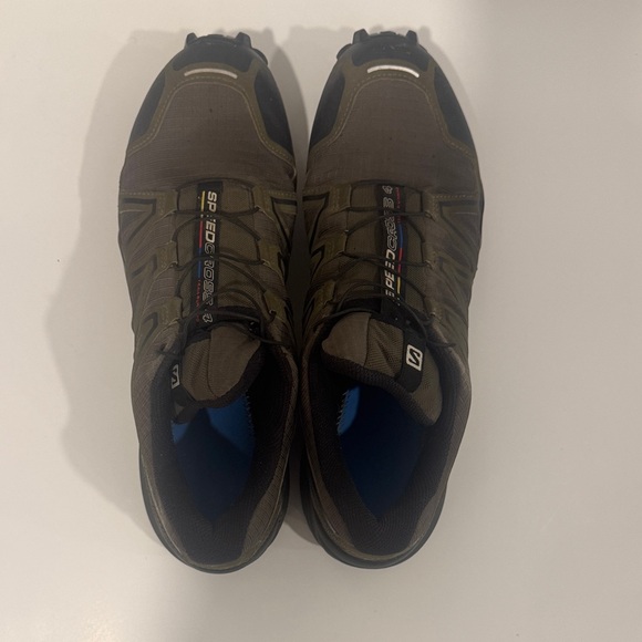 Salomon Men's Athletic Shoes - Dark Green and Black - Picture 7 of 8